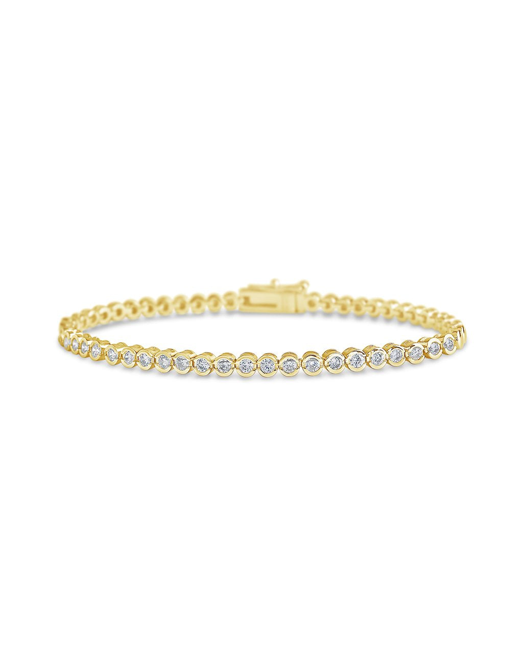 Helene Bezel CZ Tennis Bracelet