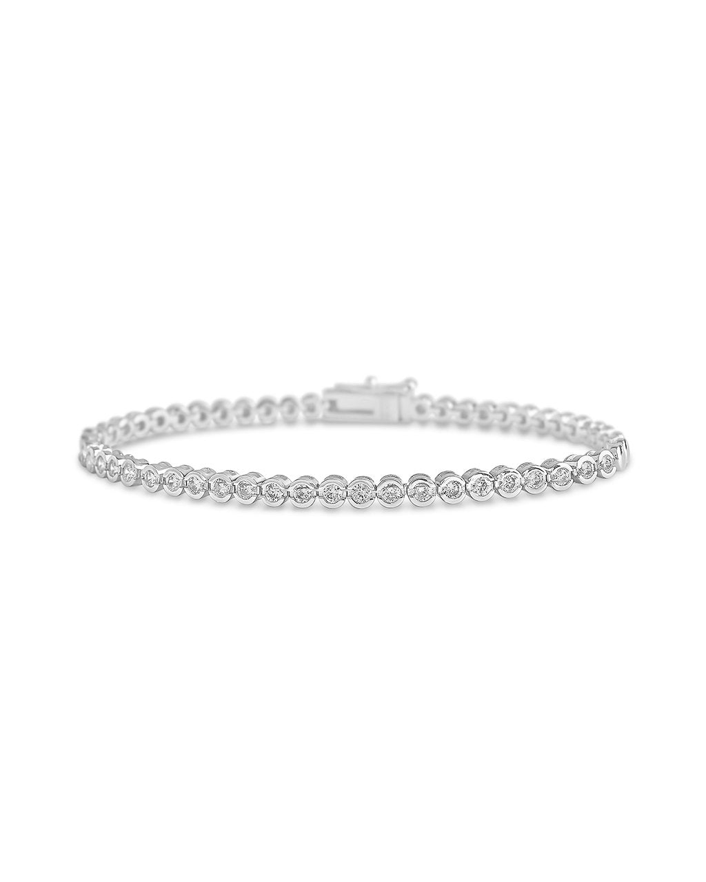 Helene Bezel CZ Tennis Bracelet