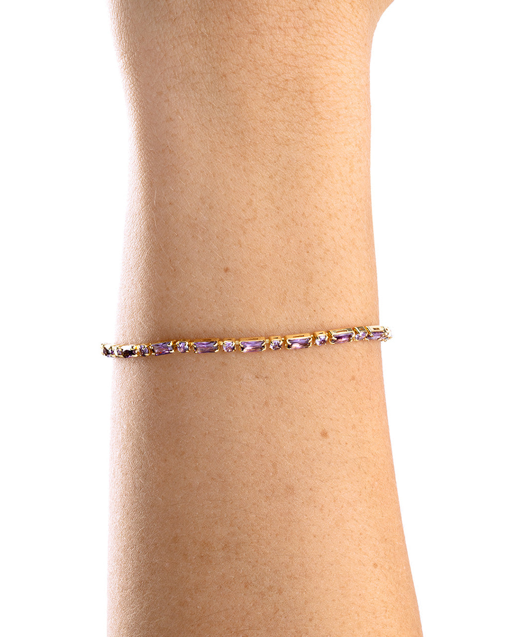 Georgia Amethyst CZ Tennis Bracelet