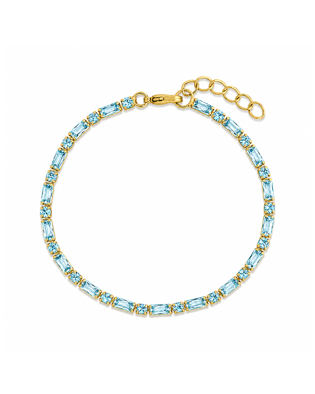 Georgia Aquamarine CZ Tennis Bundle