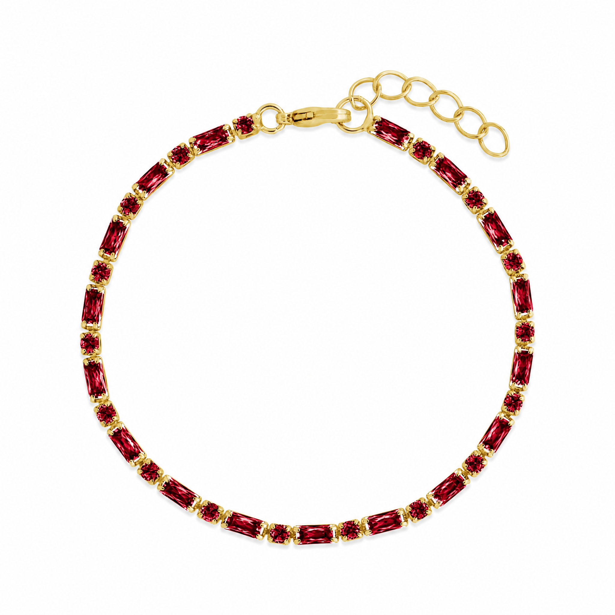 Georgia Garnet CZ Tennis Bundle