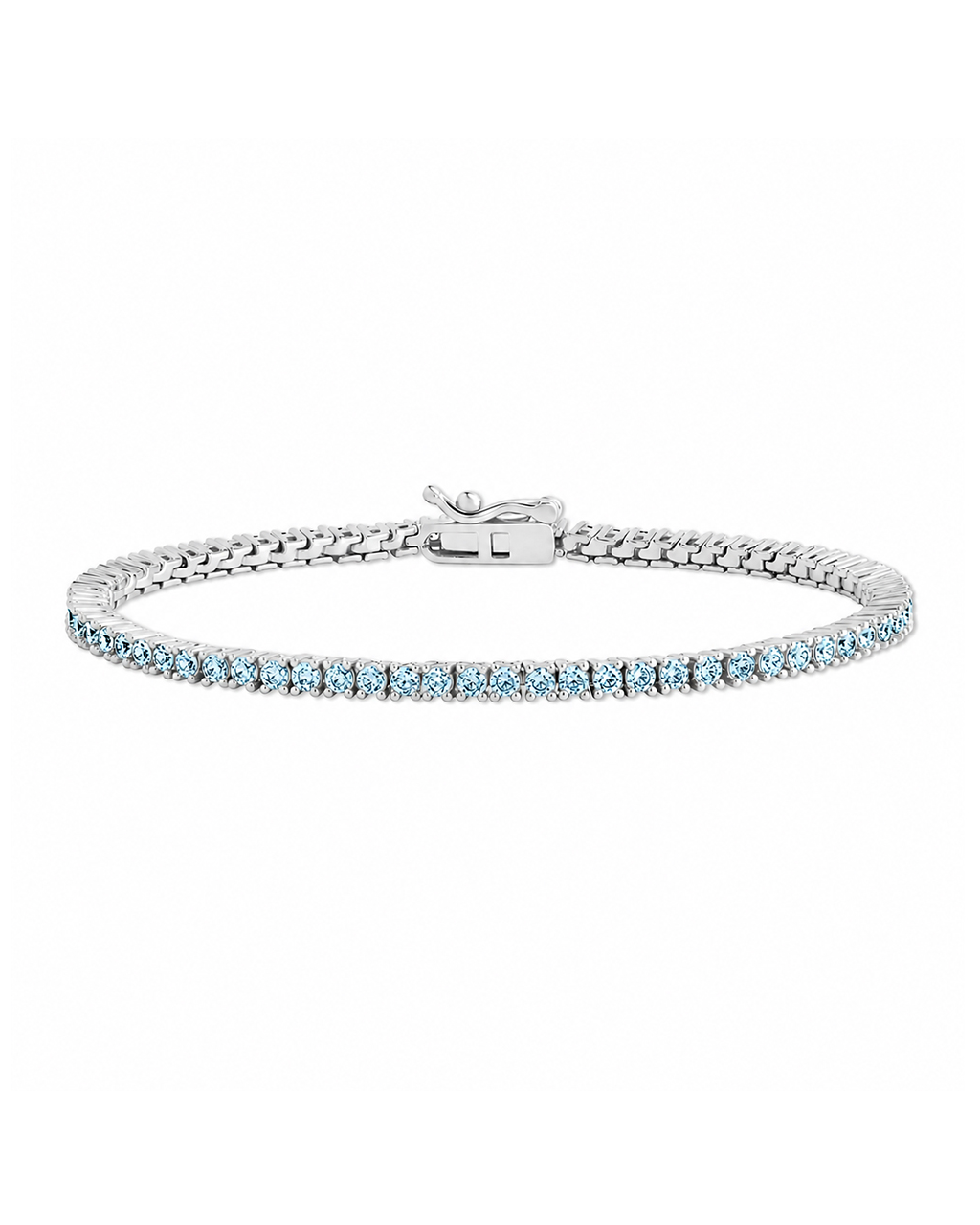 Mirabell Aquamarine CZ Tennis Bracelet