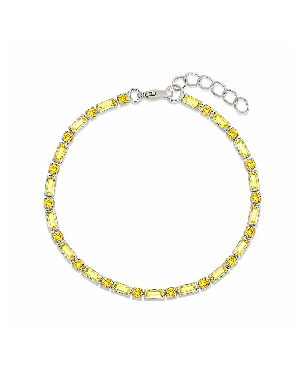 Georgia Canary CZ Tennis Bracelet