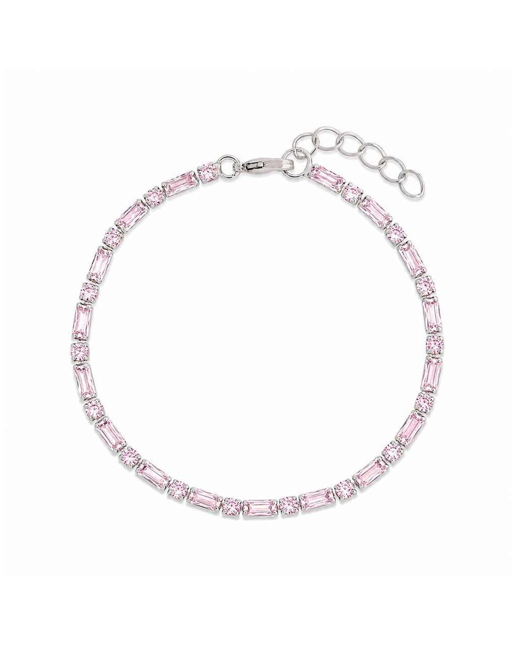 Georgia Light Pink CZ Tennis Bundle