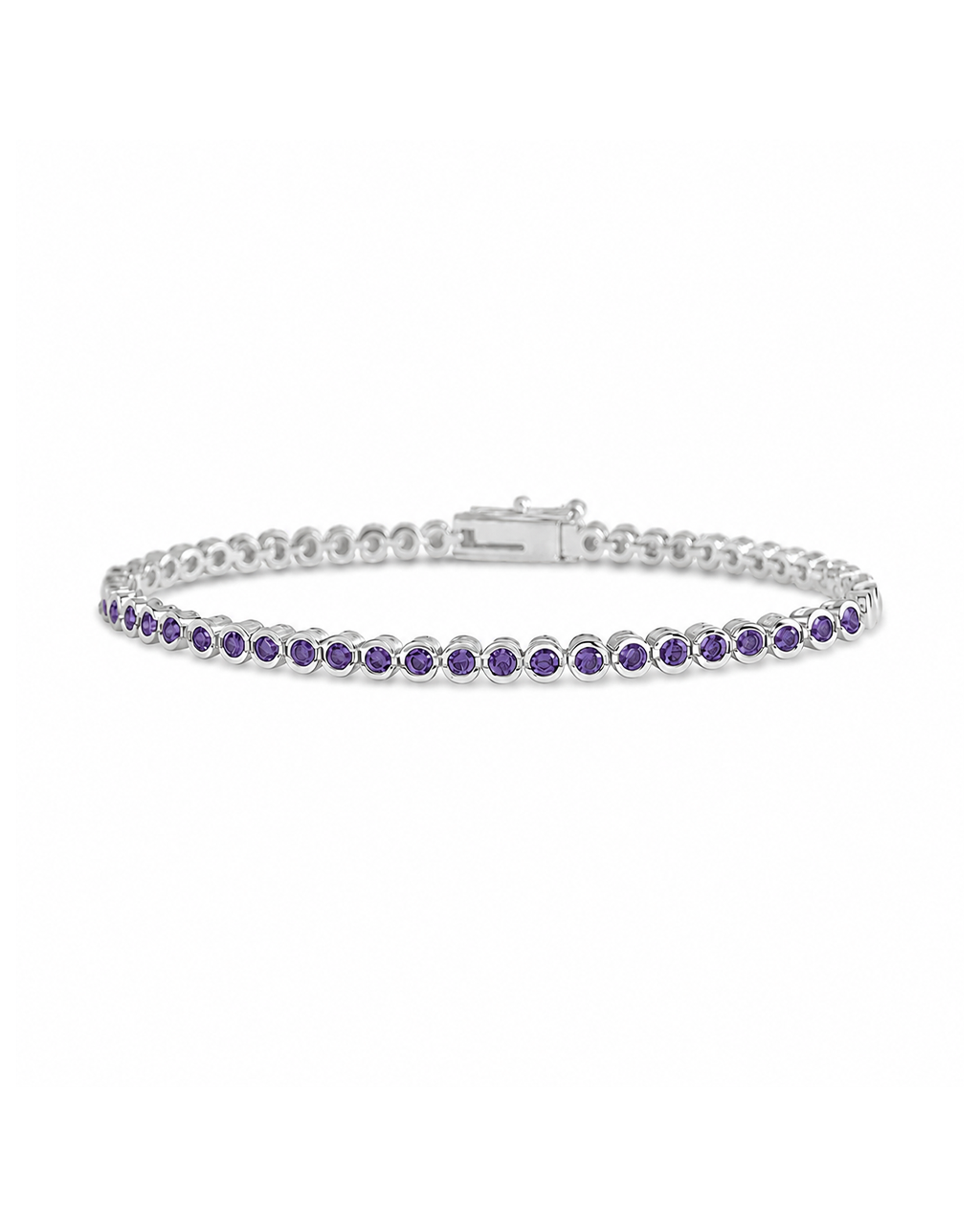 Helene Bezel Amethyst CZ Jewelry Bundle