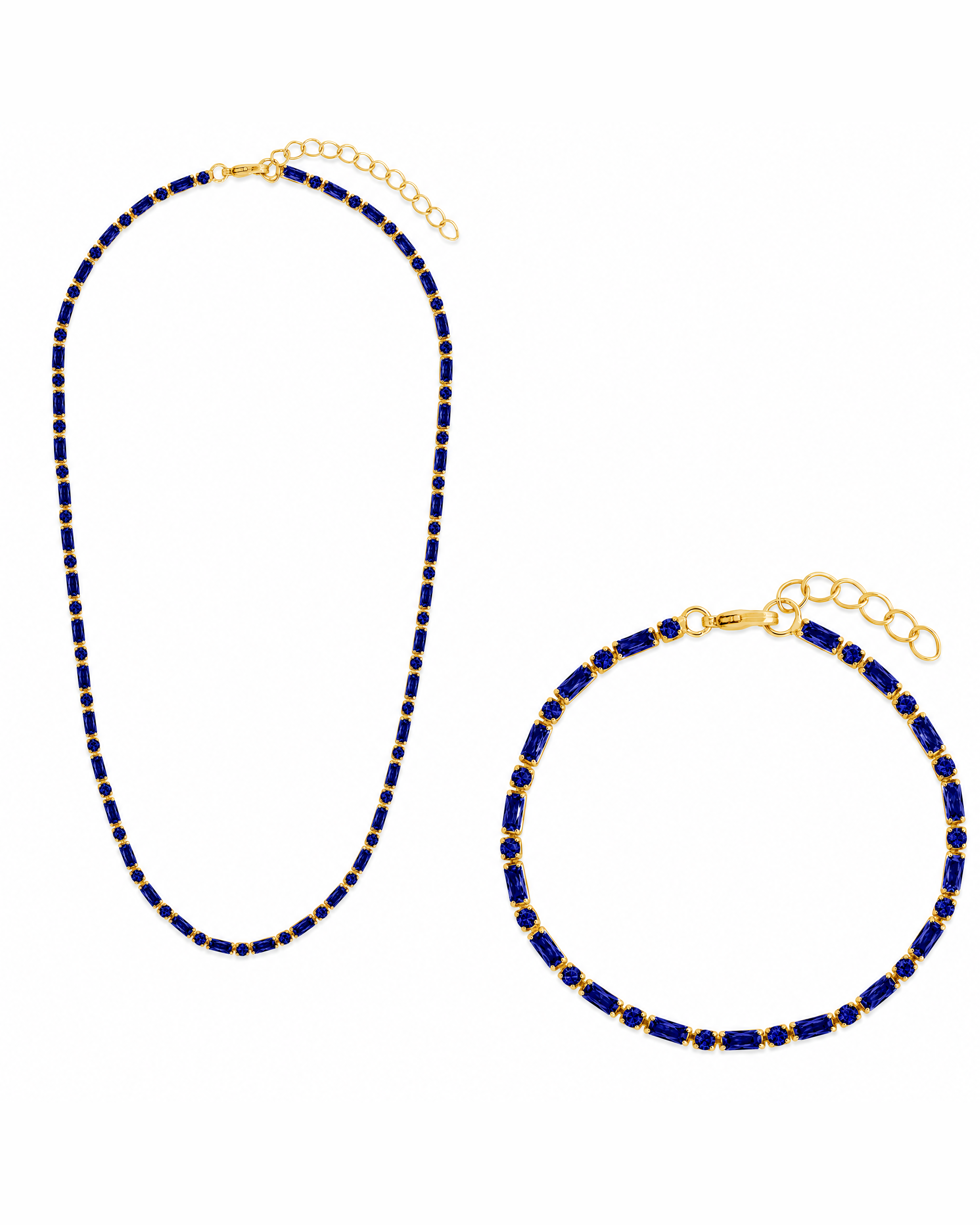 Georgia Sapphire CZ Tennis Bundle