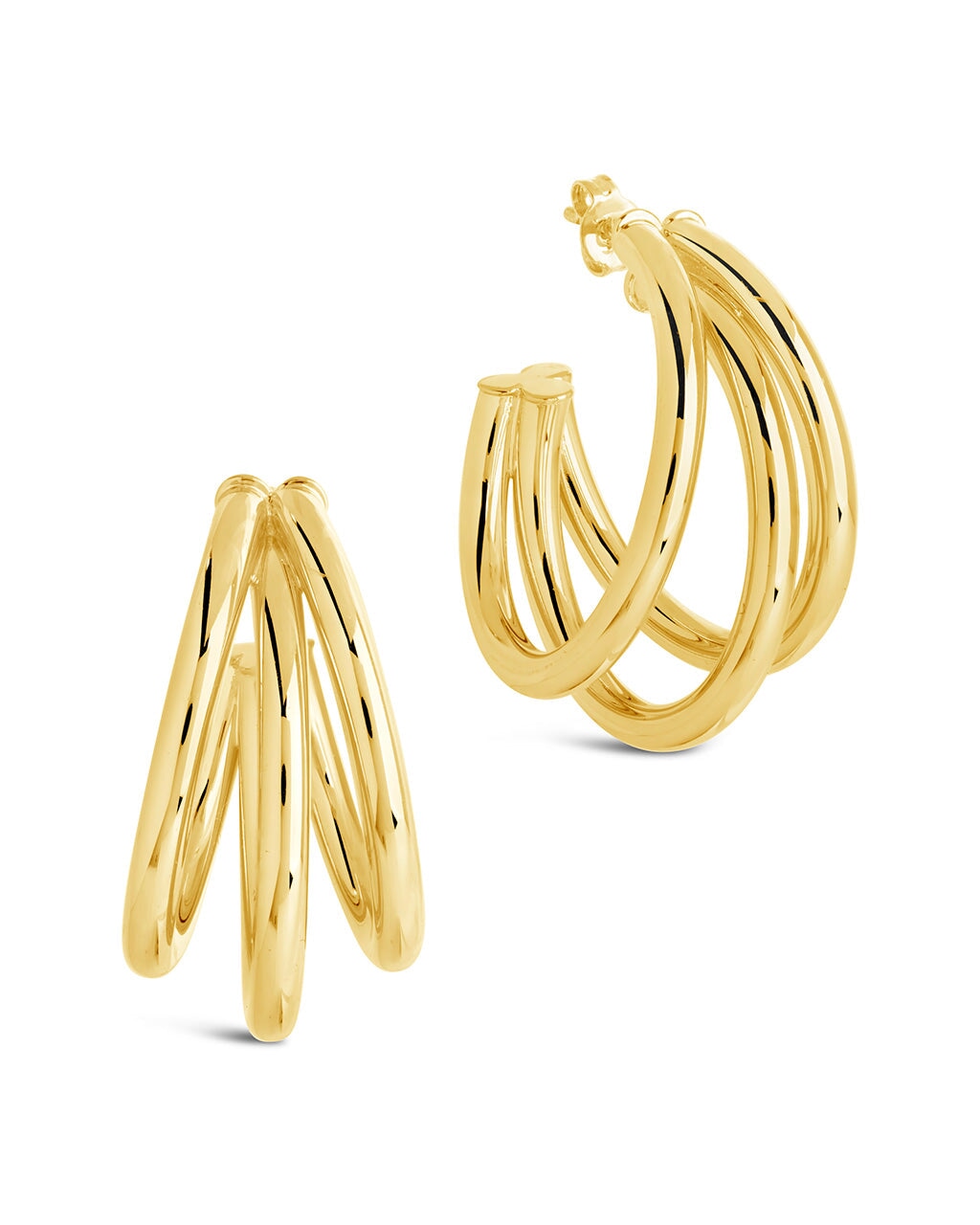 Dawn Triple Layered Hoop Earrings