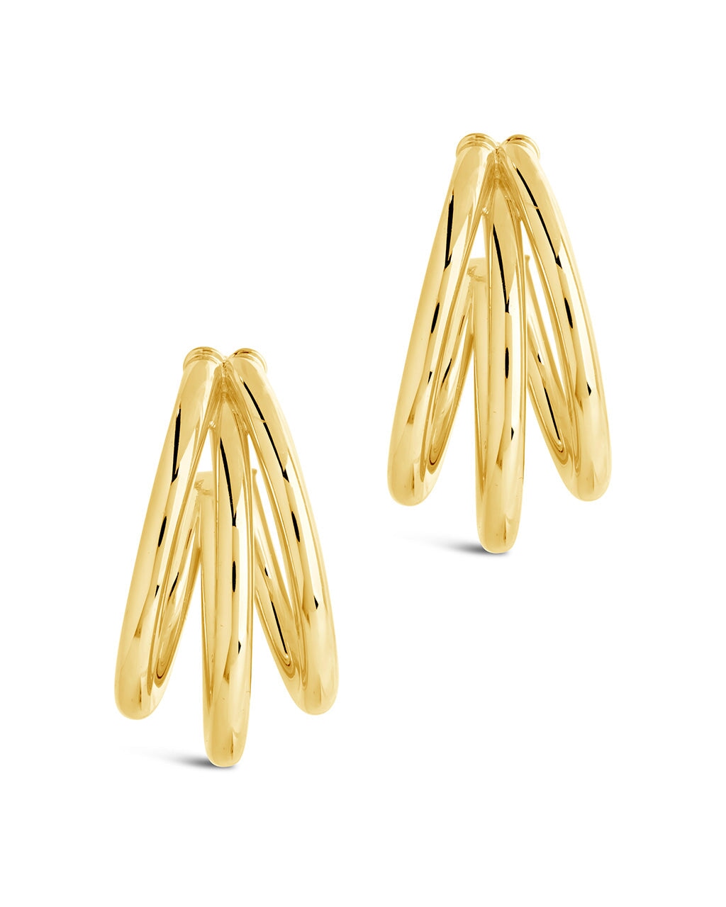 Dawn Triple Layered Hoop Earrings