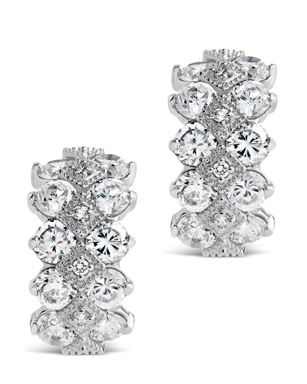 Lena CZ Hoop Earrings