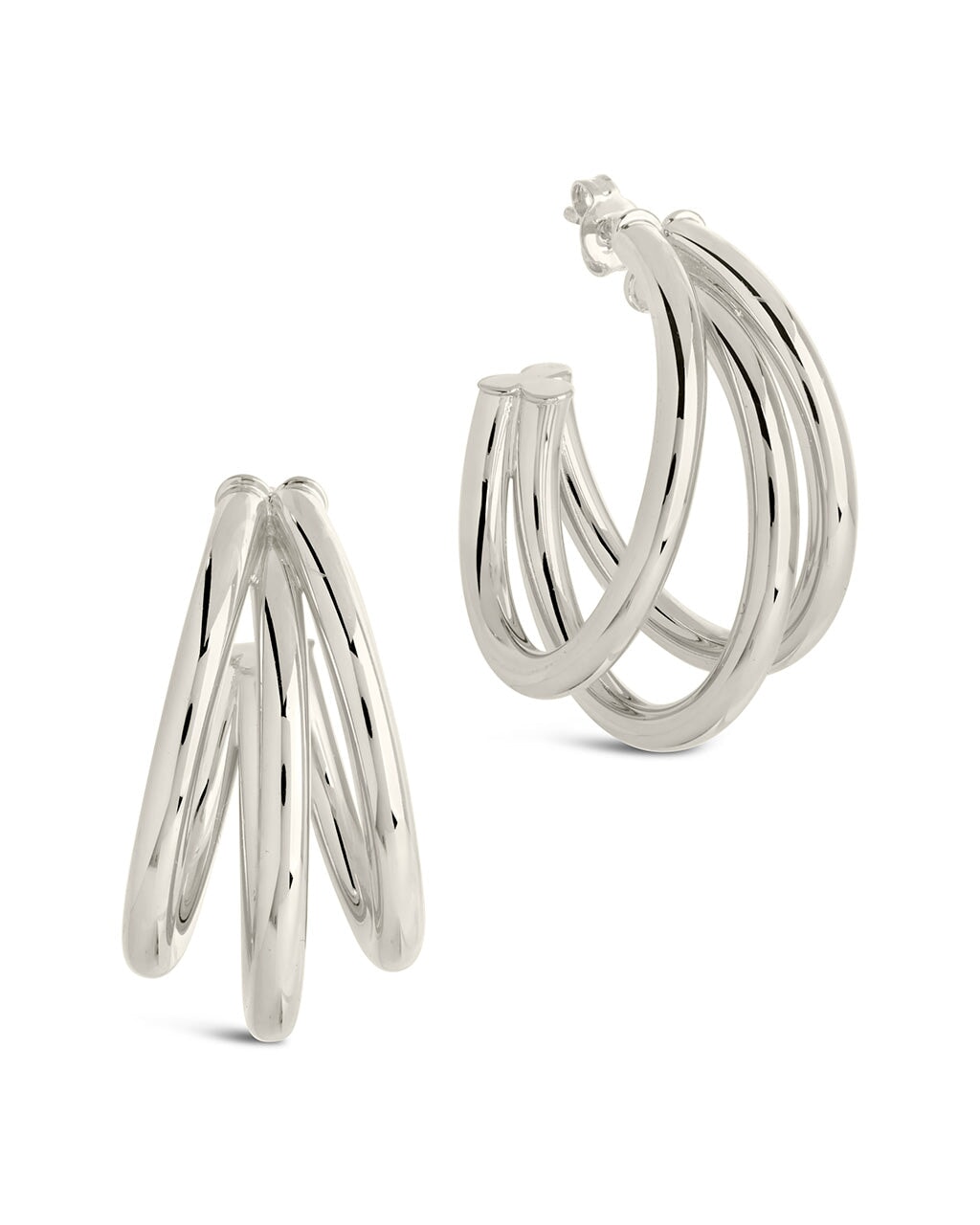 Dawn Triple Layered Hoop Earrings