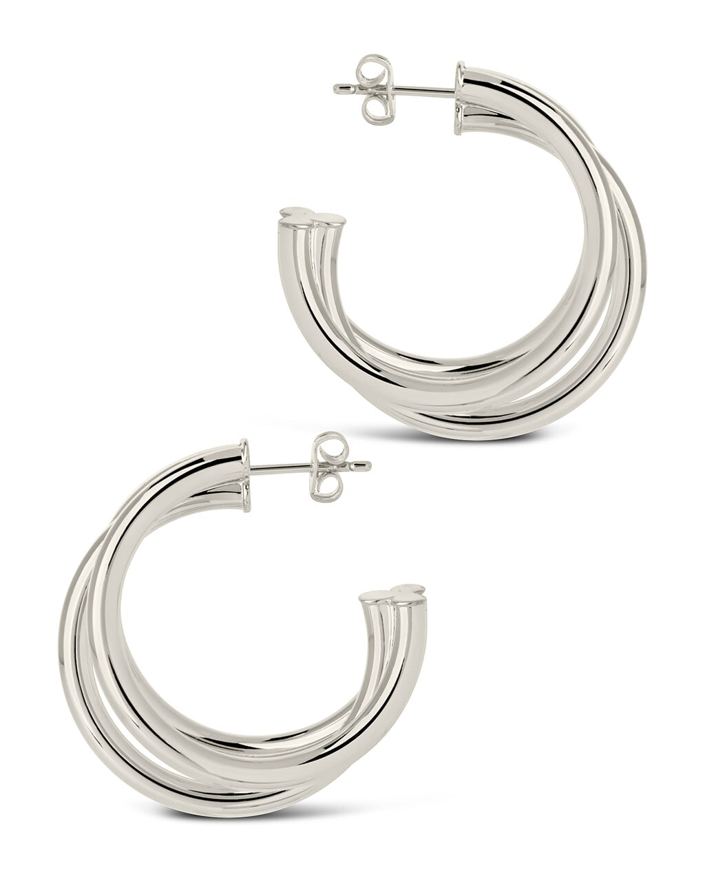Dawn Triple Layered Hoop Earrings
