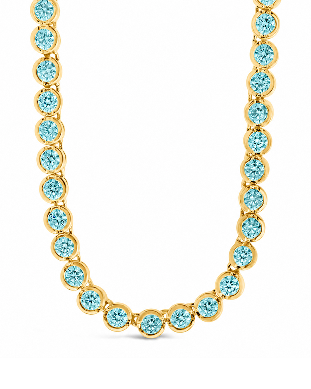 Helene Bezel Aquamarine CZ Jewelry Bundle