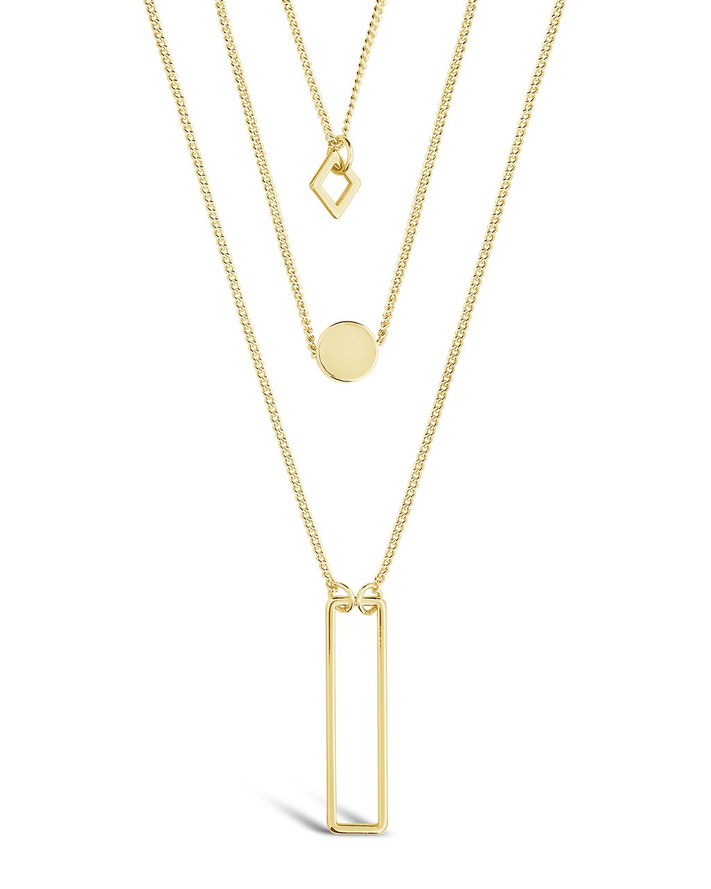 Geometric Multi Layer Necklace