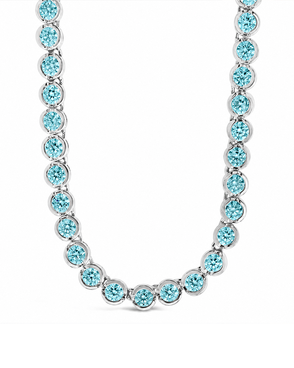 Helene Bezel Aquamarine CZ Jewelry Bundle