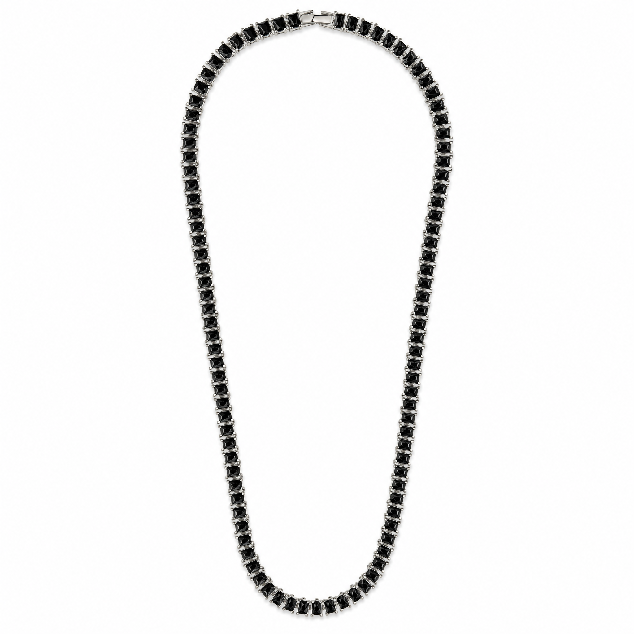 Marisol Black CZ Tennis Necklace