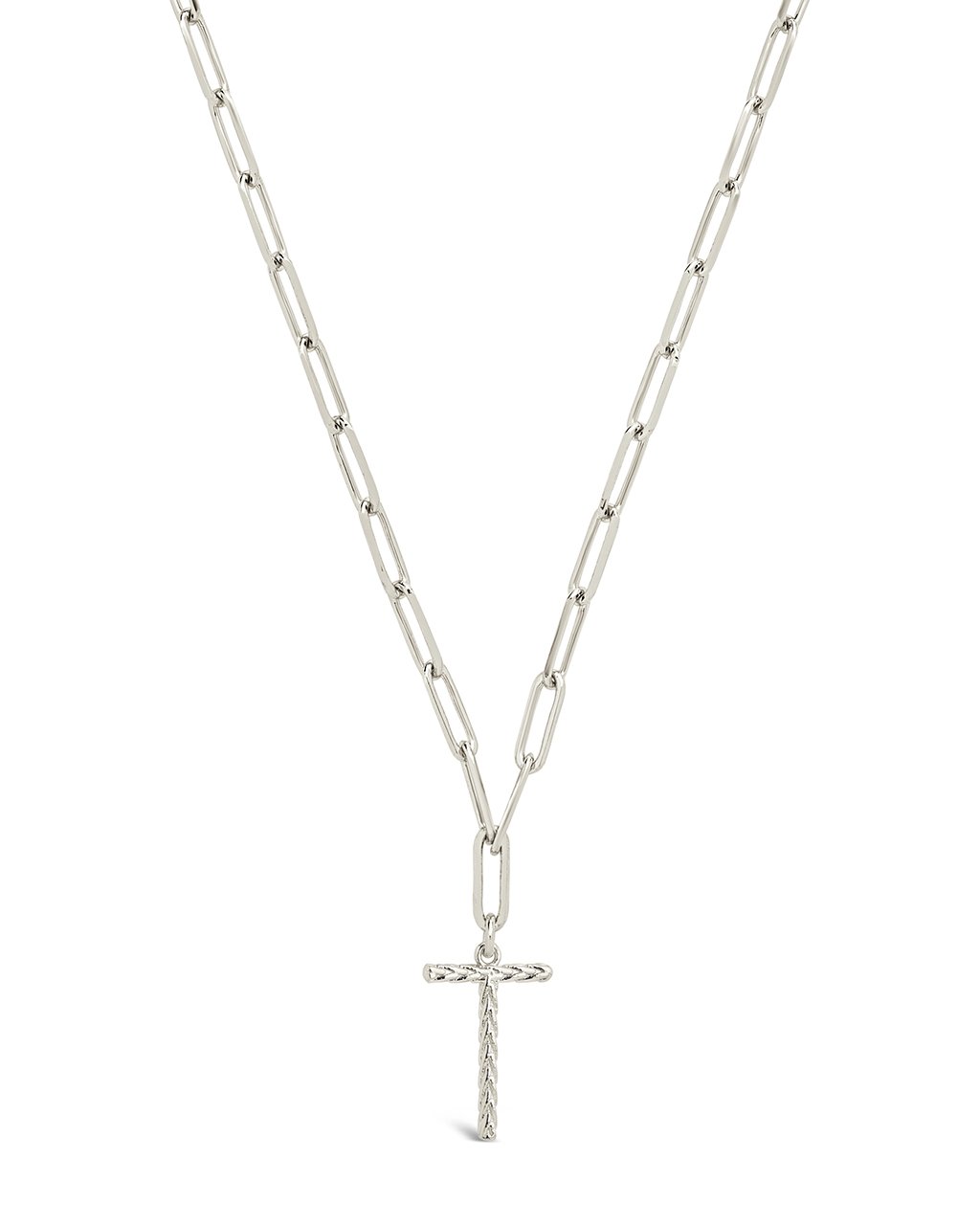 Braided Initial Pendant Necklace