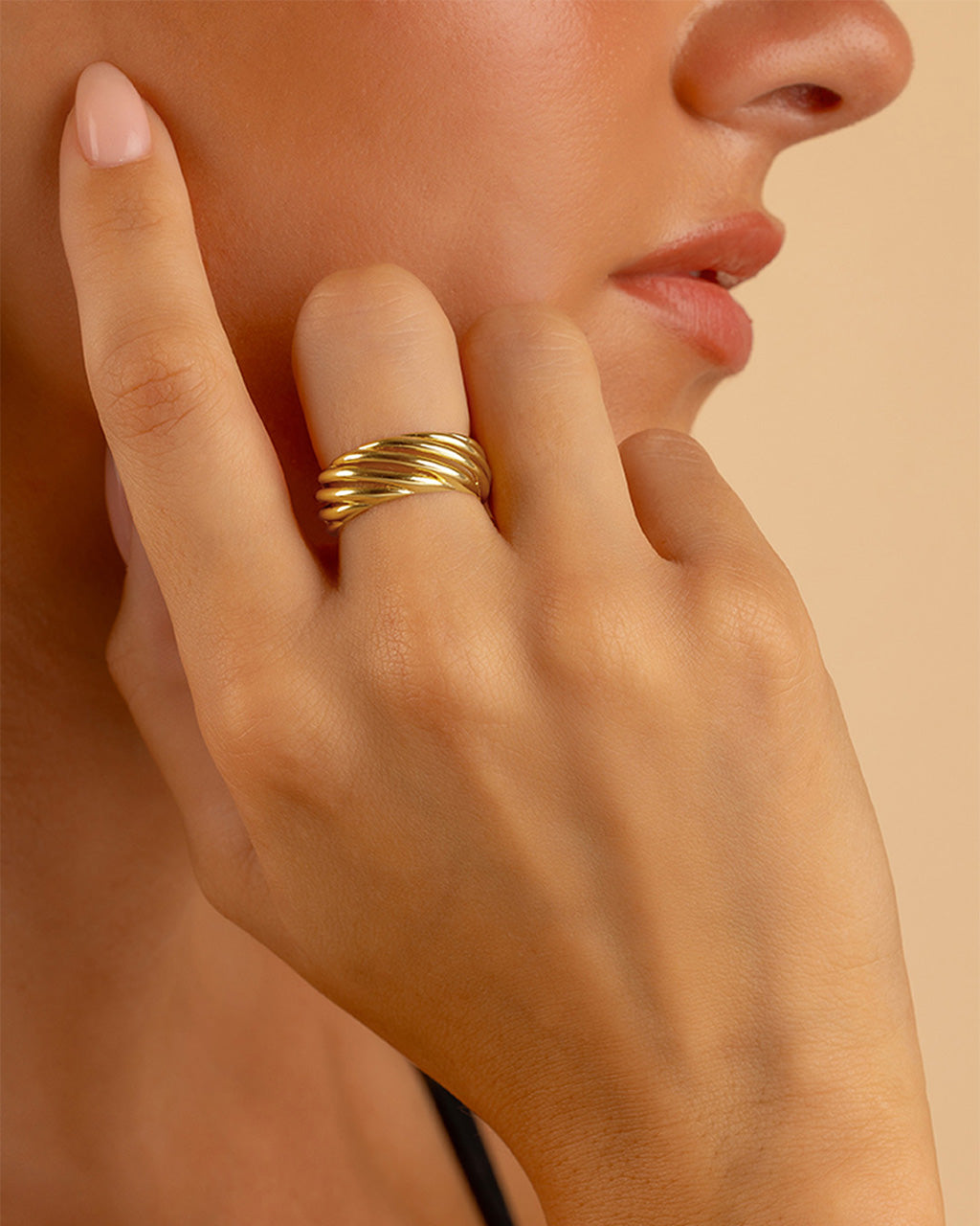 Sterling Silver Julianna Bold Twist Sculpted Ring