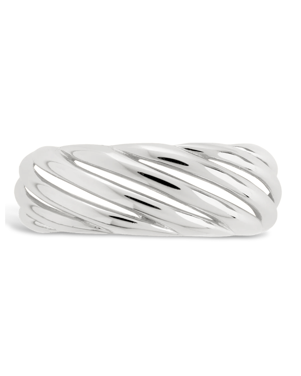 Sterling Silver Julianna Bold Twist Sculpted Ring