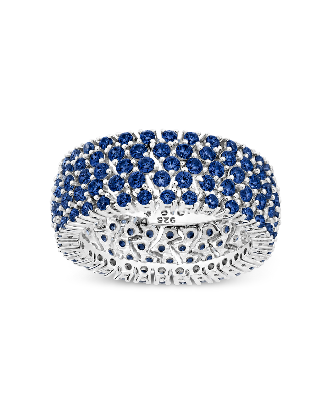 Sterling Silver Sapphire CZ Yvonne Ring